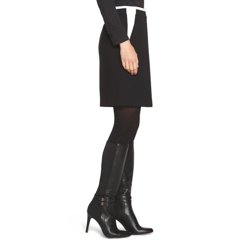 WHBM Colorblock Ponte Miniskirt 4